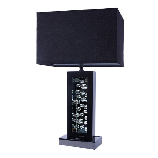 TABLE LAMP BLACK NICKEL