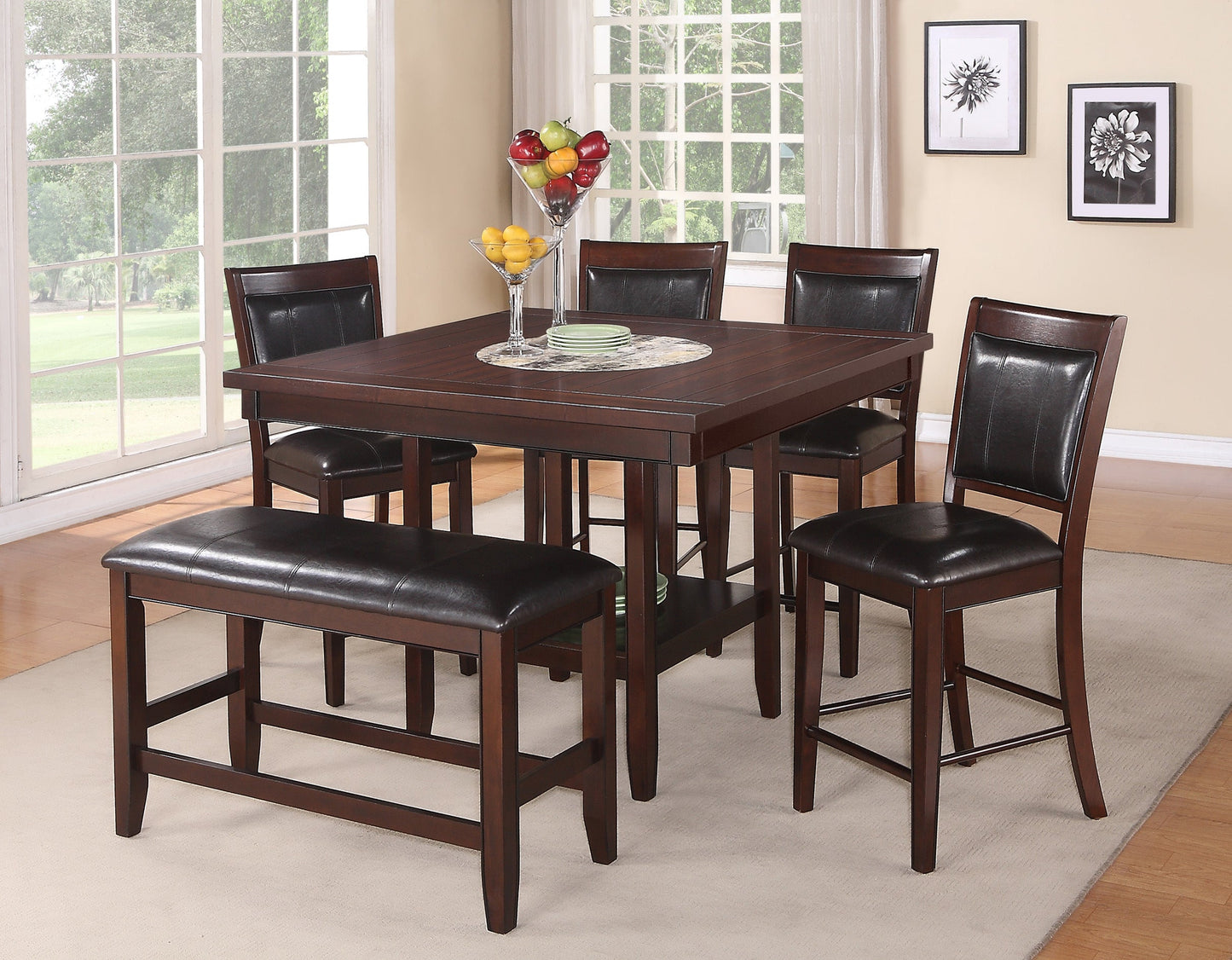 FULTON BROWN COUNTER HEIGHT TABLE