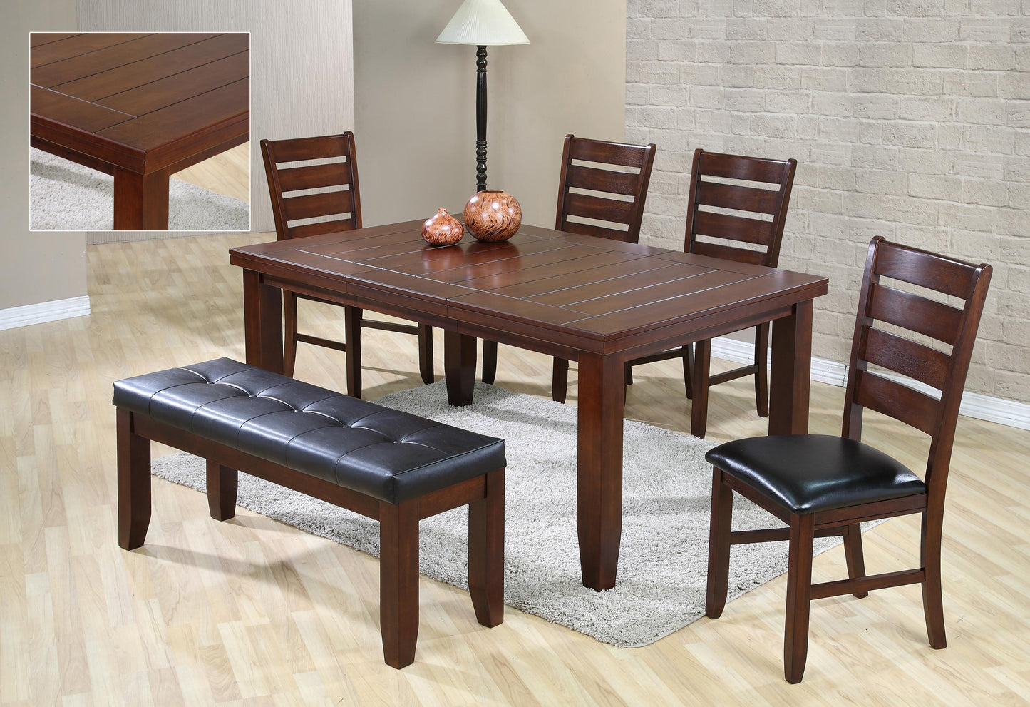BARDSTOWN BROWN TABLE (18IN LEAF)