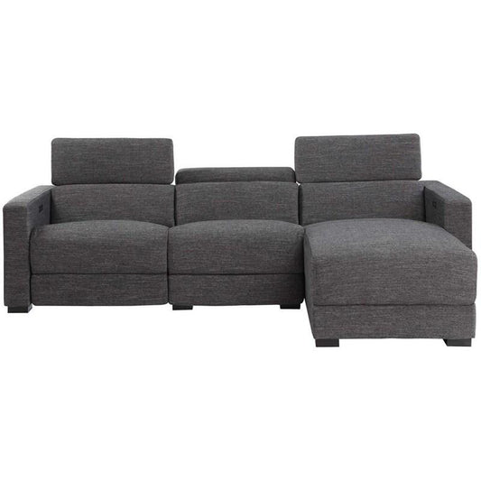 ZARA CHARCOAL RAF DUAL POWER CHAISE  (Closeout)