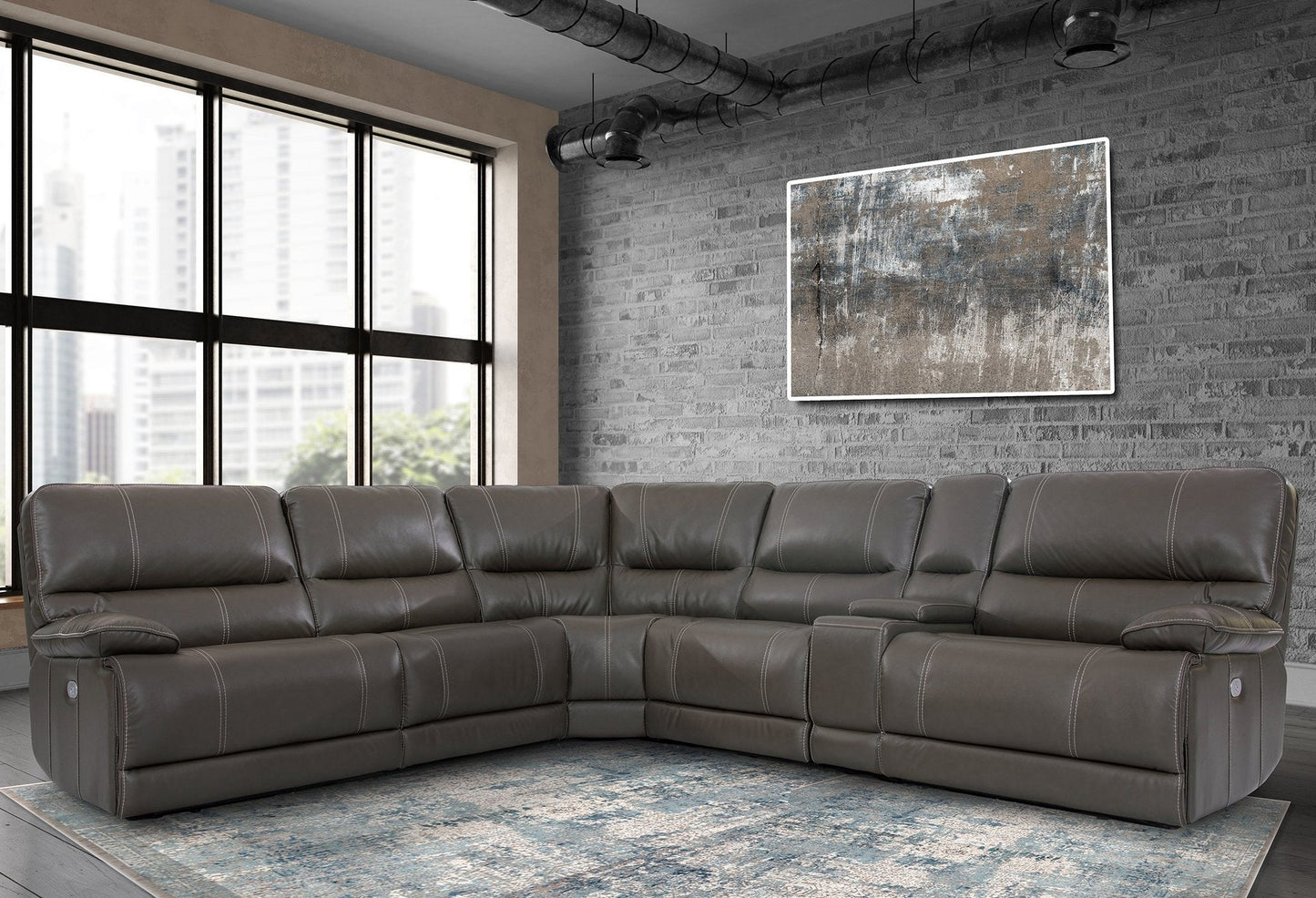 Cabrera Haze Sectional Power Sectional Left Arm Facing Recliner