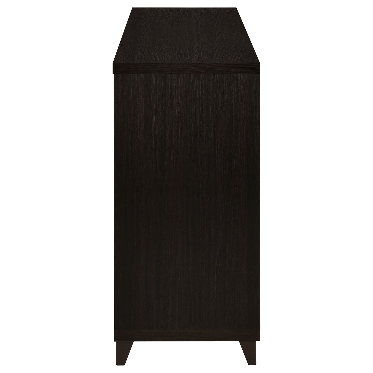 Lewes 2-door TV Stand with AdjusTable Shelves Cappuccino