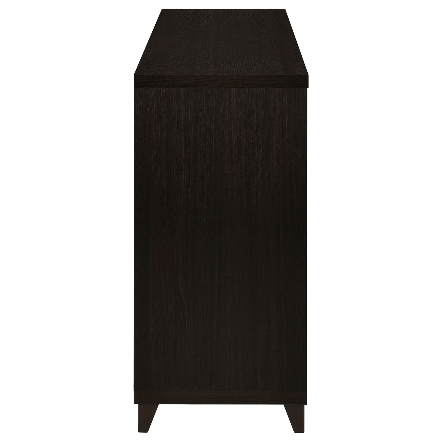 Lewes 2-door TV Stand with AdjusTable Shelves Cappuccino