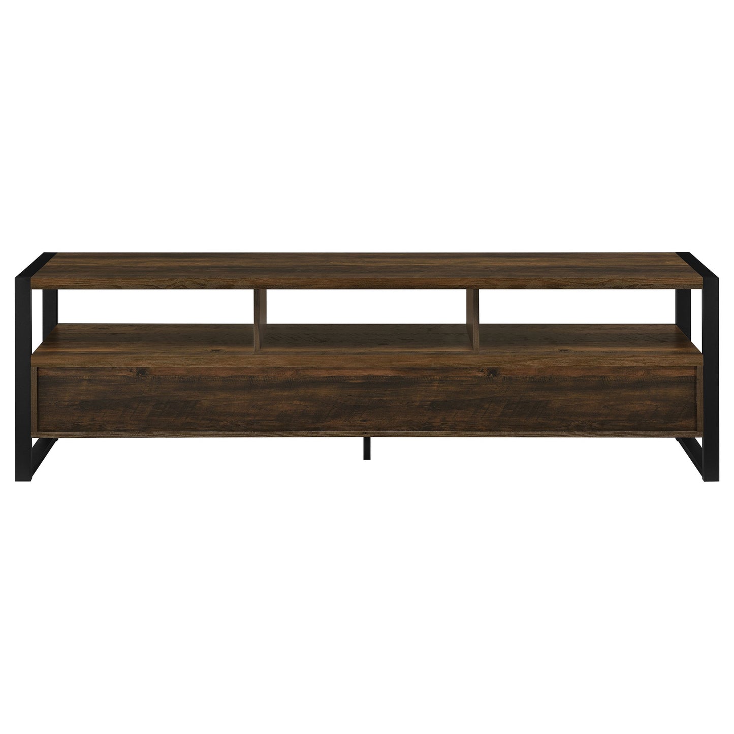 James 3-drawer Composite Wood 71" TV Stand Dark Pine