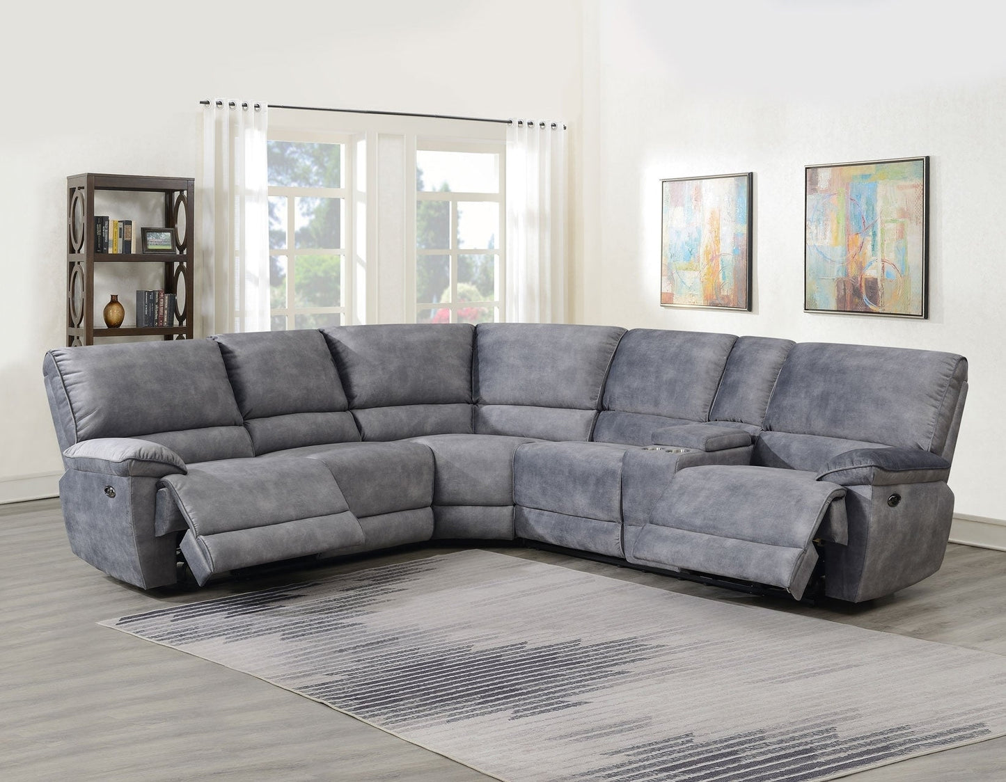 Simone Sectional Left Arm Power Loveseat