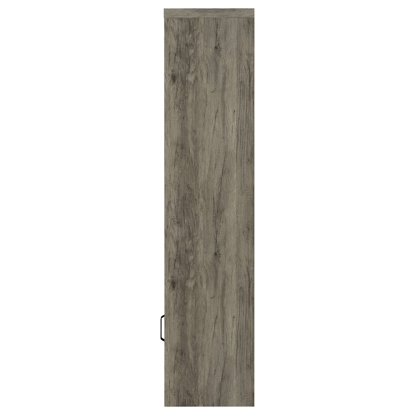 Burke 3-shelf Media Tower With Storage Cabinet Grey Driftwood