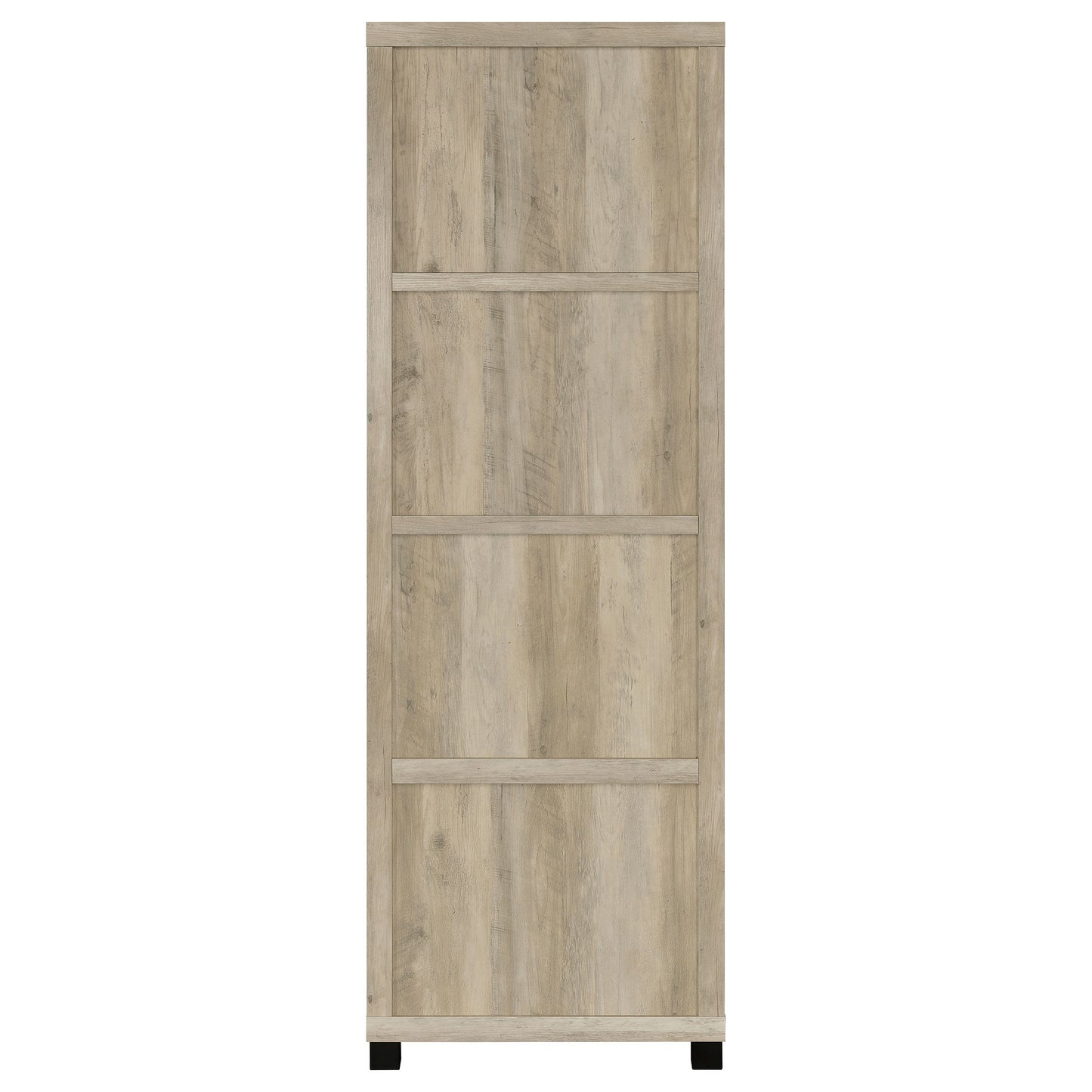 Sachin 3-shelf Media Tower With Storage Cabinet Antique Pine