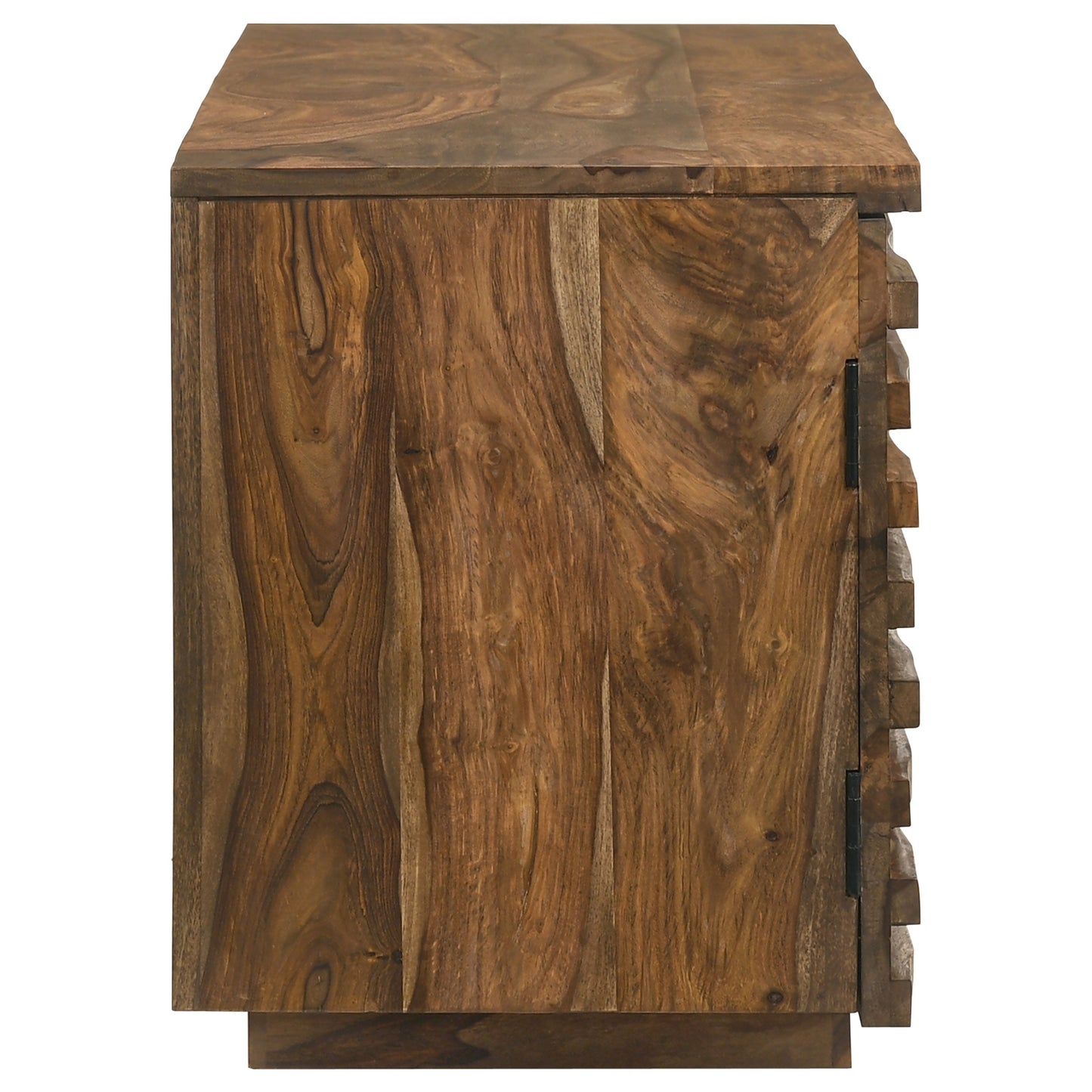 Julia 2-door TV Console with AdjusTable Shelf Natural