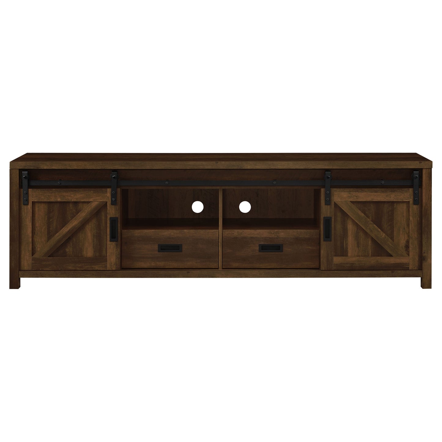 Madra Rectangular TV Console with 2 Sliding Doors