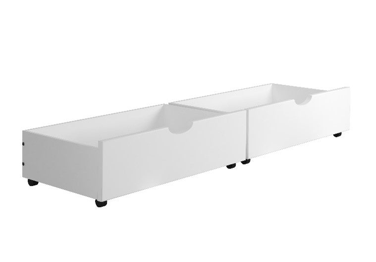 DUAL UNDERBED DRAWERS WHITE