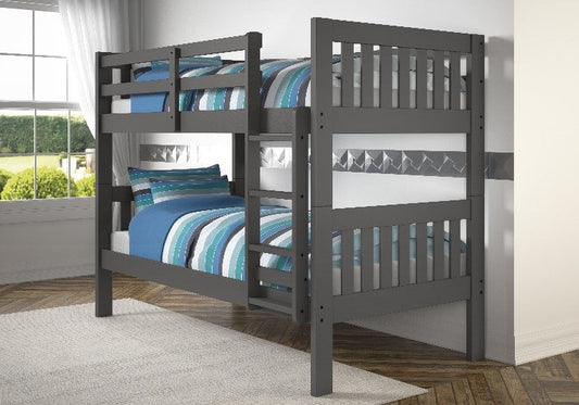 TWIN/TWIN MISSION BUNKBED DARK GREY