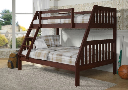 TWIN/FULL MISSION BUNKBED CAPPUCCINO