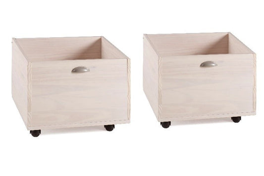 TWIN JUNIOR LOW LOFT TOY BOX WHITE WASH