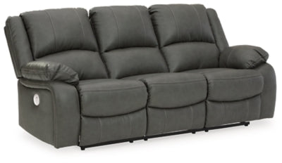 Calderwell Gray Reclining Power Sofa