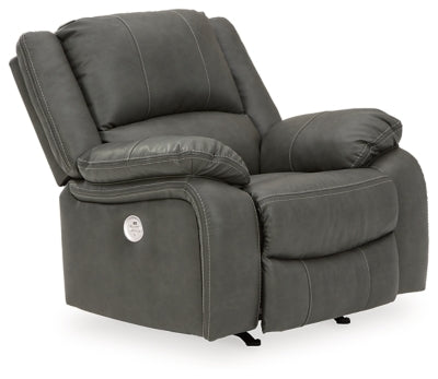 Calderwell Gray Power Rocker Recliner