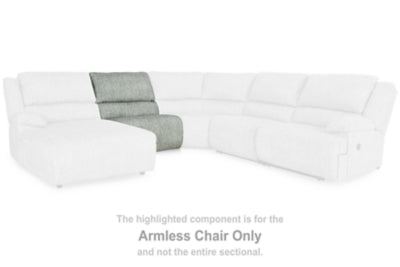 McClelland Gray Sectional Armless Chair