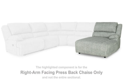 McClelland Gray Sectional RAF Pressback Chaise