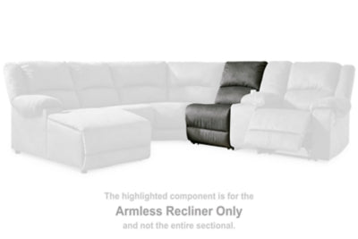 Benlocke Flannel Sectional Armless Recliner