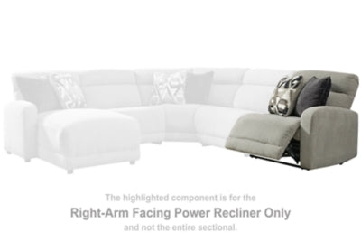 Colleyville Stone Sectional Right Hand Facing Zero Wall PWR Recliner