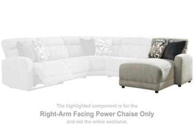 Colleyville Stone Sectional Right Hand Facing Press Back Power Chaise