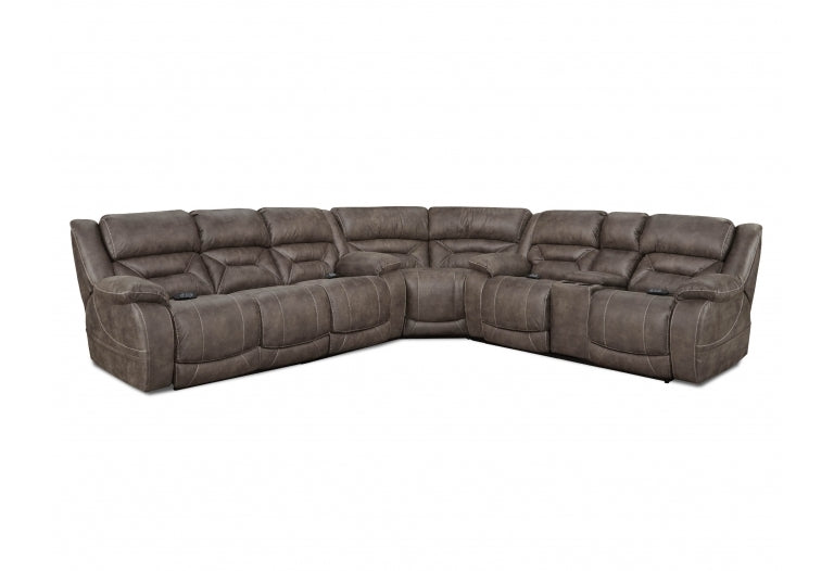Enterprise Triple Power Sectional(Mink)