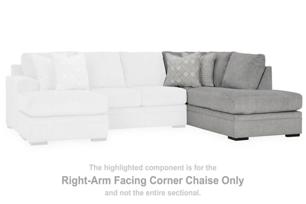 Casselbury Cement Sectional Right Hand Facing Corner Chaise