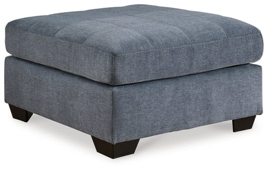Marleton Denim Oversized Accent Ottoman