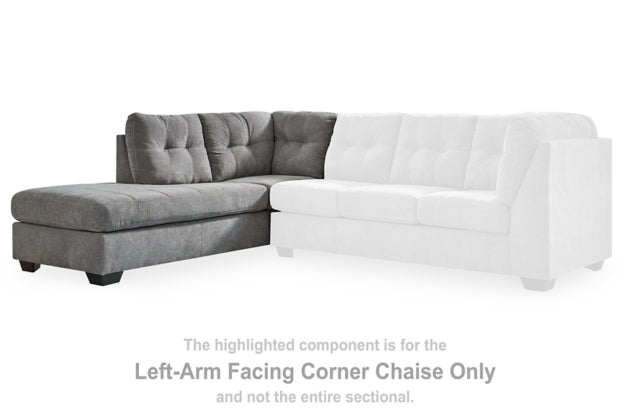 Marleton Gray Sectional Left Hand Facing Corner Chaise