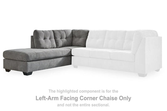Marleton Gray Sectional Left Hand Facing Corner Chaise