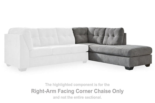 Marleton Gray Sectional Right Hand Facing Corner Chaise