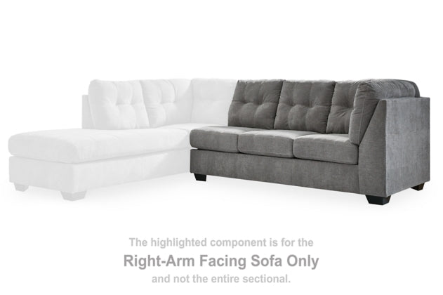 Marleton Gray Sectional Right Hand Facing Sofa