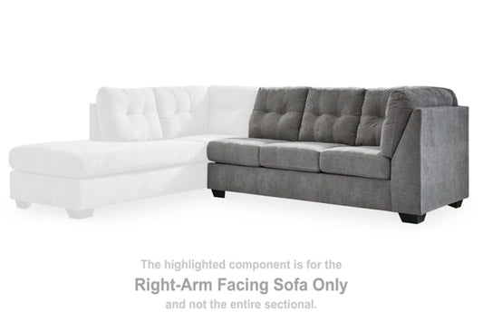 Marleton Gray Sectional Right Hand Facing Sofa