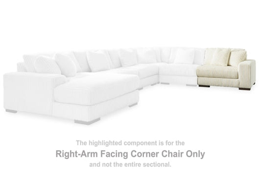 Lindyn Ivory Sectional Right Hand Facing Corner Chair