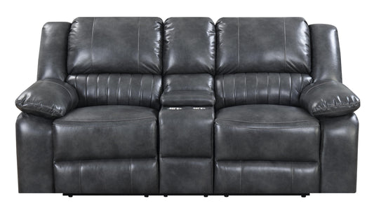 NAVARO MOTION CONSOLE LOVESEAT-GREY