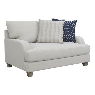 LANEY CHAIR & HALF W/2 PILLOWS-GREY