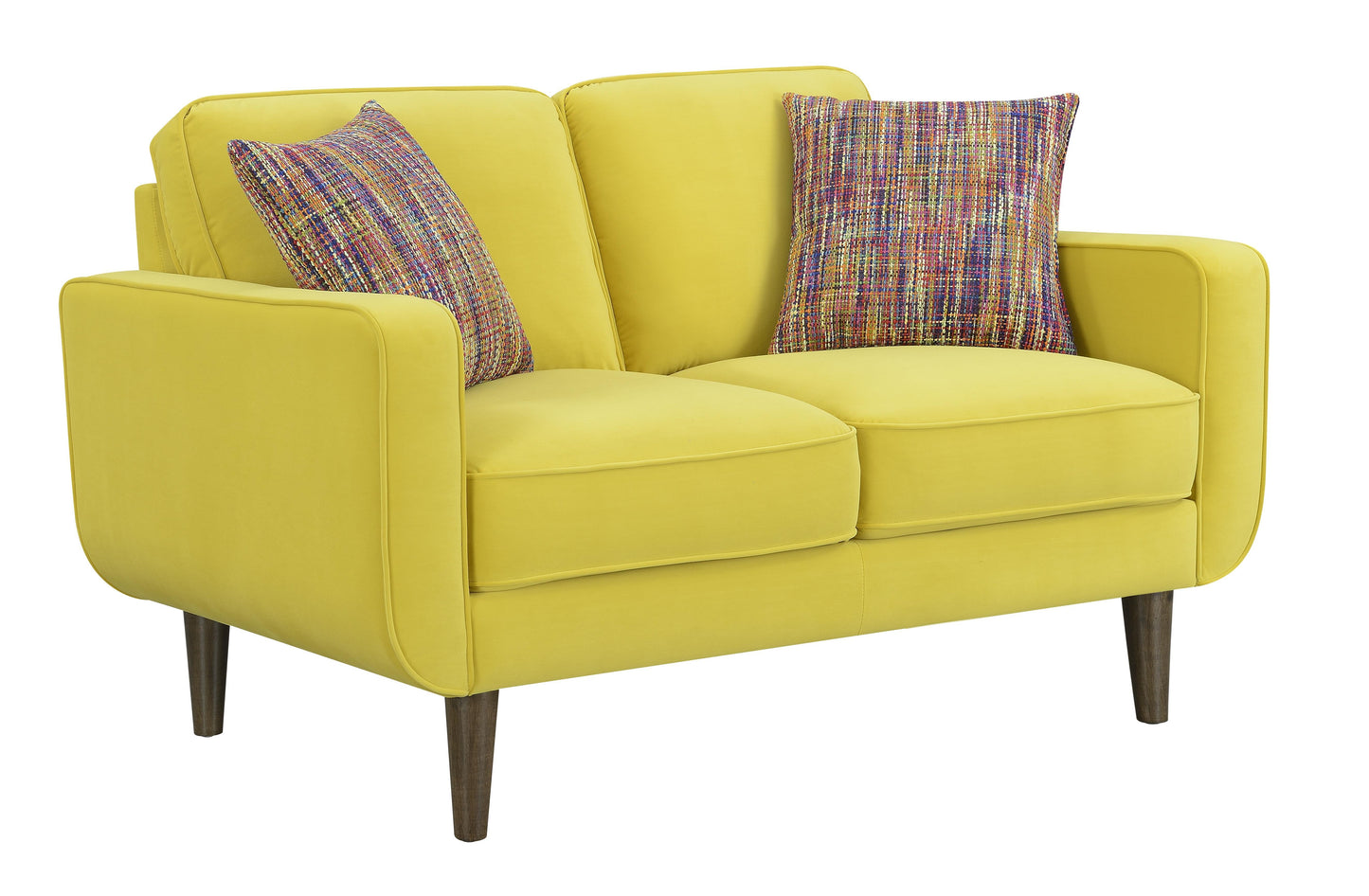 JAX LOVESEAT W/2 PILLOWS-YELLOW