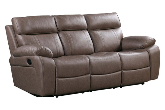 Theon Stokes Toffee Manual Sofa With Drop Down Table