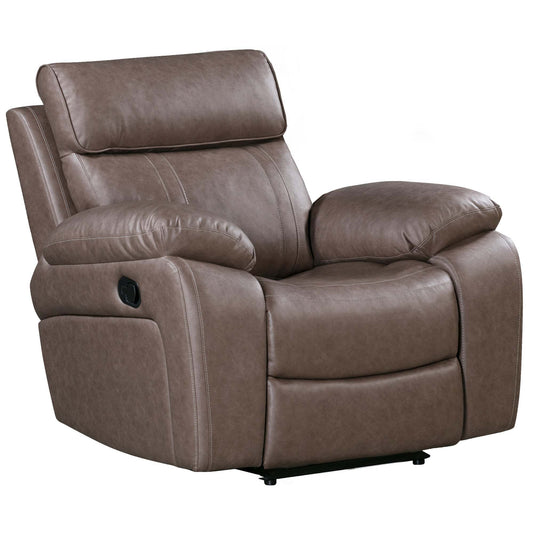 Theon Stokes Toffee Manual Glider Recliner