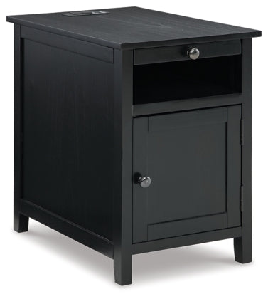 Treytown Chairside End Table (Black)