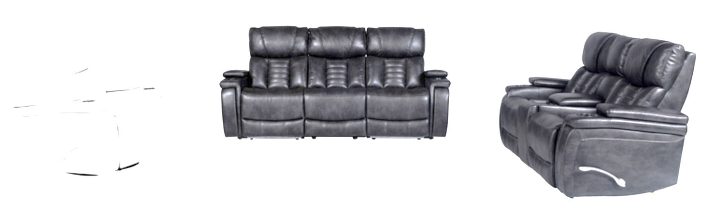 Torino Charcoal - 70605M D1-T-BWC (355056) Armless Chair with Dropdown Table & Wireless Charger