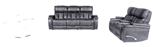 Torino Charcoal - 70605M D1-T-BWC (355056) Armless Chair with Dropdown Table & Wireless Charger