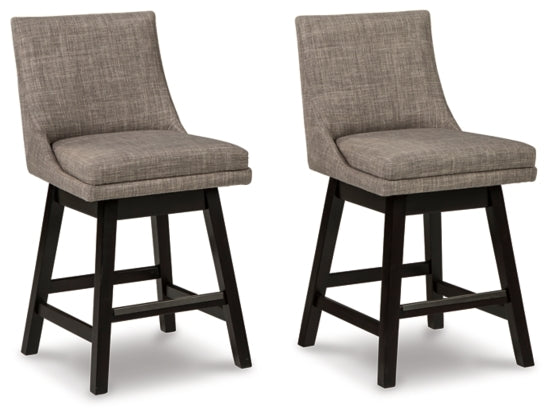 Tallenger Light Grey Uph Swivel Barstool (2/Cn)