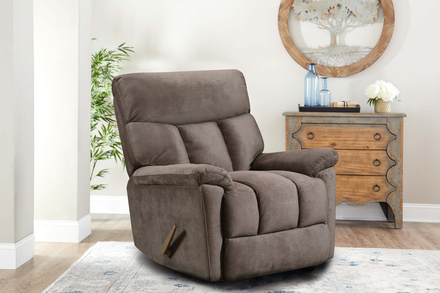 Abington Chocolate - Glider Recliner