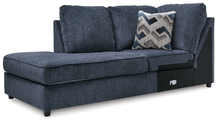 Albar Place Cobalt Sectional Left-Arm Facing Corner Chaise
