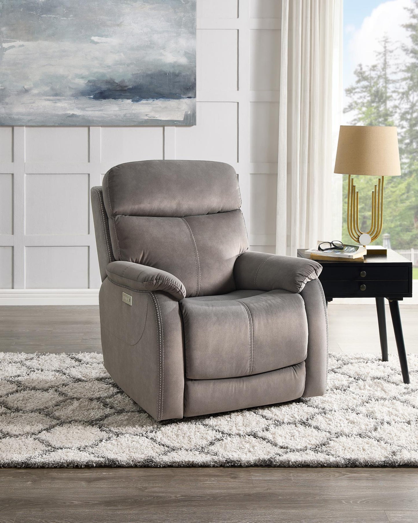 Surrey Power Lay Flat Recliner (Beige)