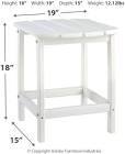 Sundown Treasure Rectangular End Table (White)