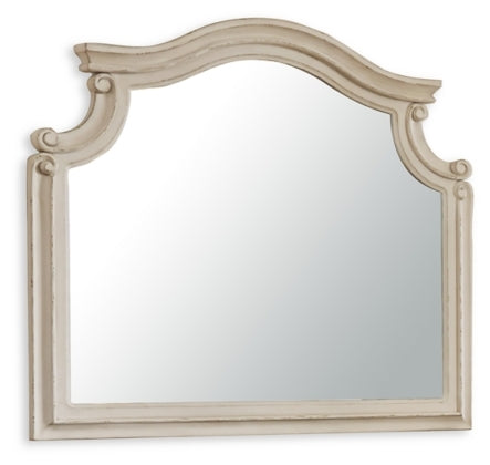 Realyn Chipped White Bedroom Mirror