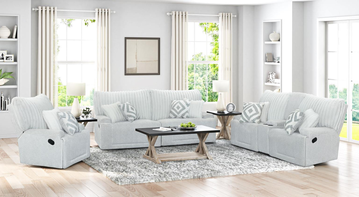 Mondo Silver Reclining Sofa