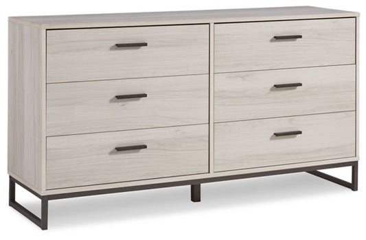 Socalle Light Natural Six Drawer Dresser