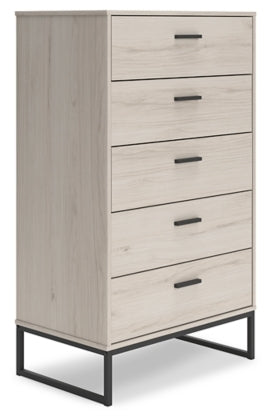 Socalle Light Natural Five Drawer Chest